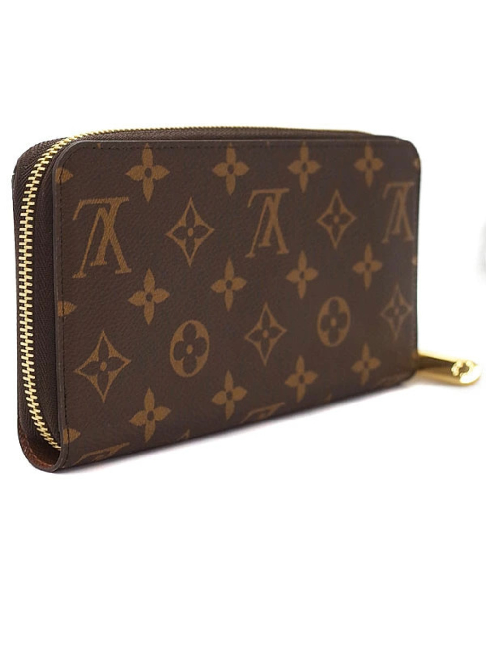 Louis Vuitton Zippy Round Wallet Zipper Monogram Long